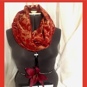 Brocade Infinity Scarf